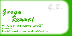 gergo rummel business card